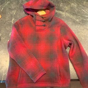 North face hooded pullover